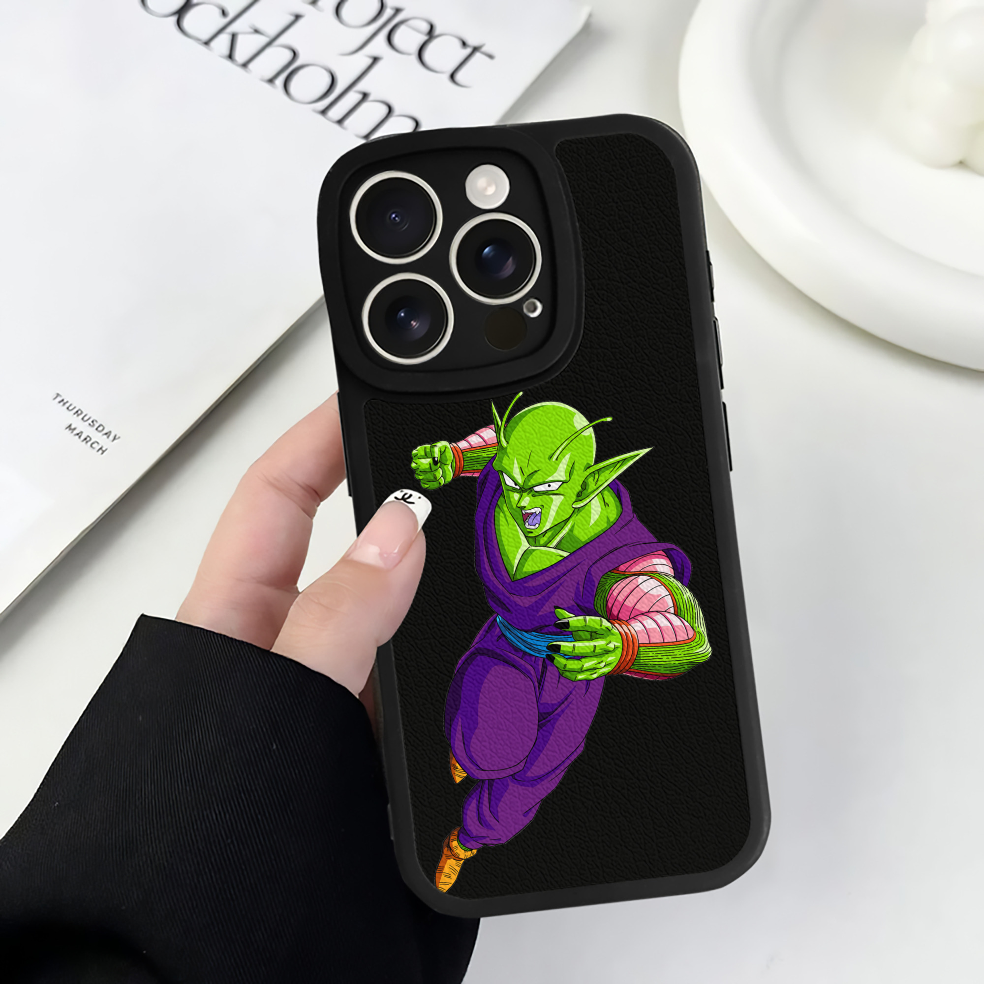 （画像用） ドラゴンボール ピッコロ DRAGON BALL Piccolo 【iPhone 16シリーズ対応】シリコンスマホケース（レザー調） 材質：シリコン